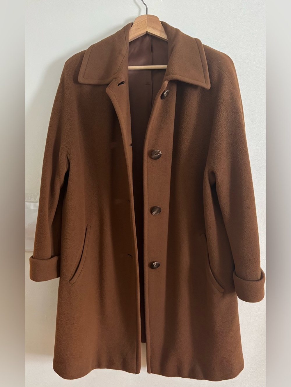 Vintage Neiman Marcus Regency 100% Pure Cashmere Coat Camel size 4